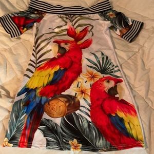 Colorful short dress. Never been worn.